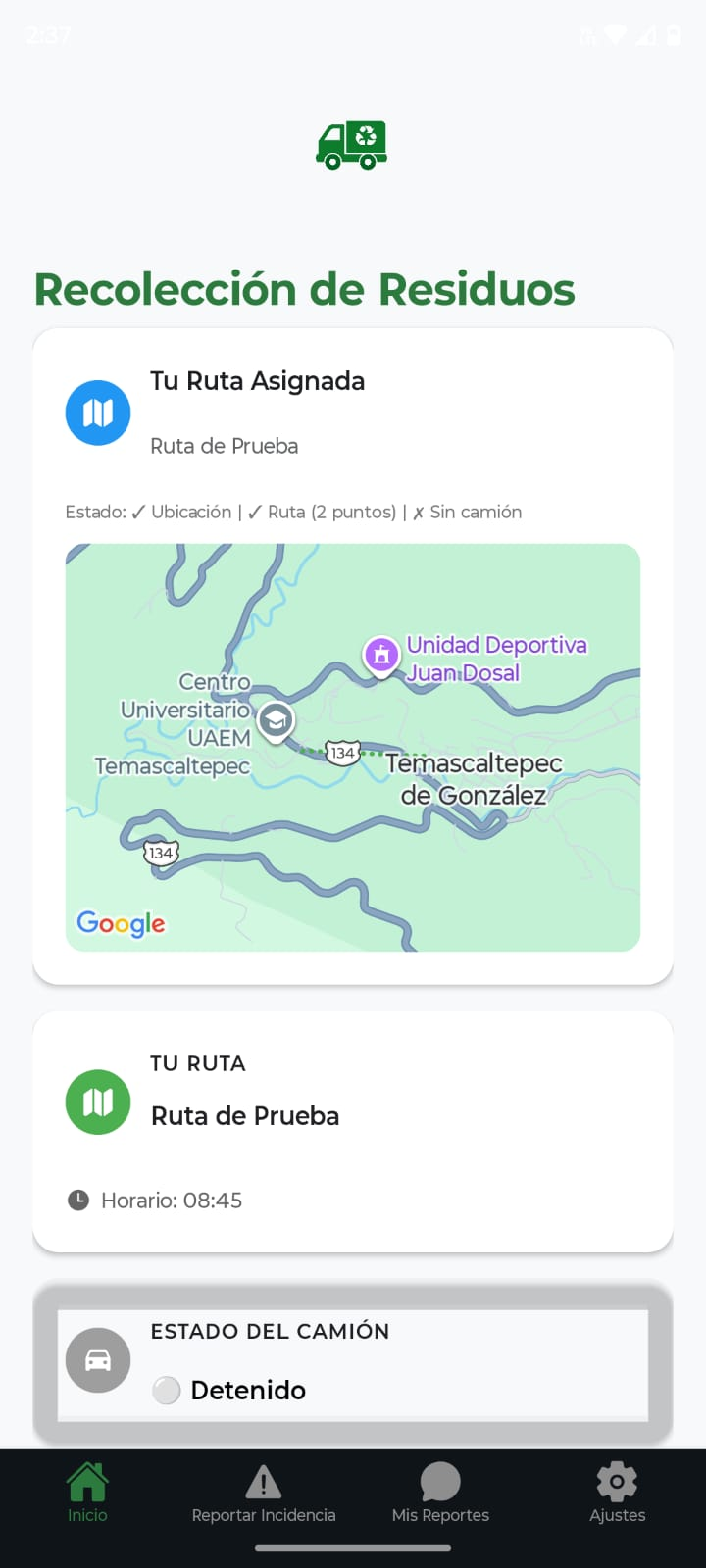 TraceTrash App - Recolección de Residuos